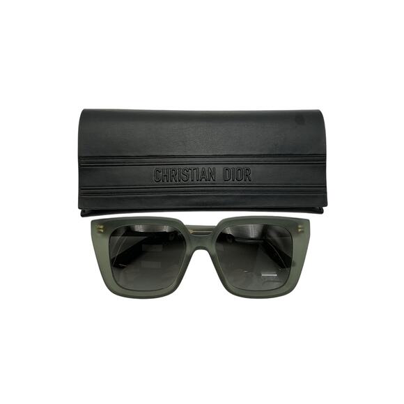 Dior 'Diormidnight' Gray S1I Oversized Acetate Sunglasses Size OS - Picture 2 of 6